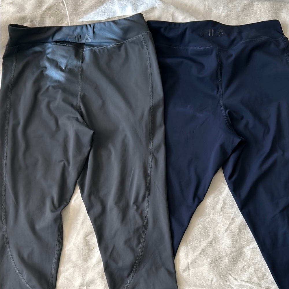 Fila Women’s Dri-Fit Navy and Gray Leggings